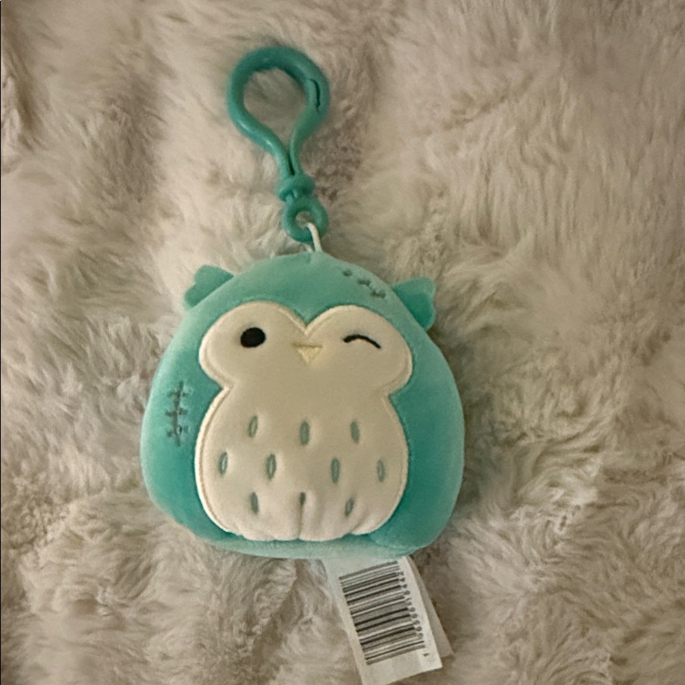 Squishmallows Winston Owl Plush Keychain